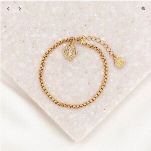 🆕 My Saint My Hero Miraculous Marian Consecration Bracelet - Gold